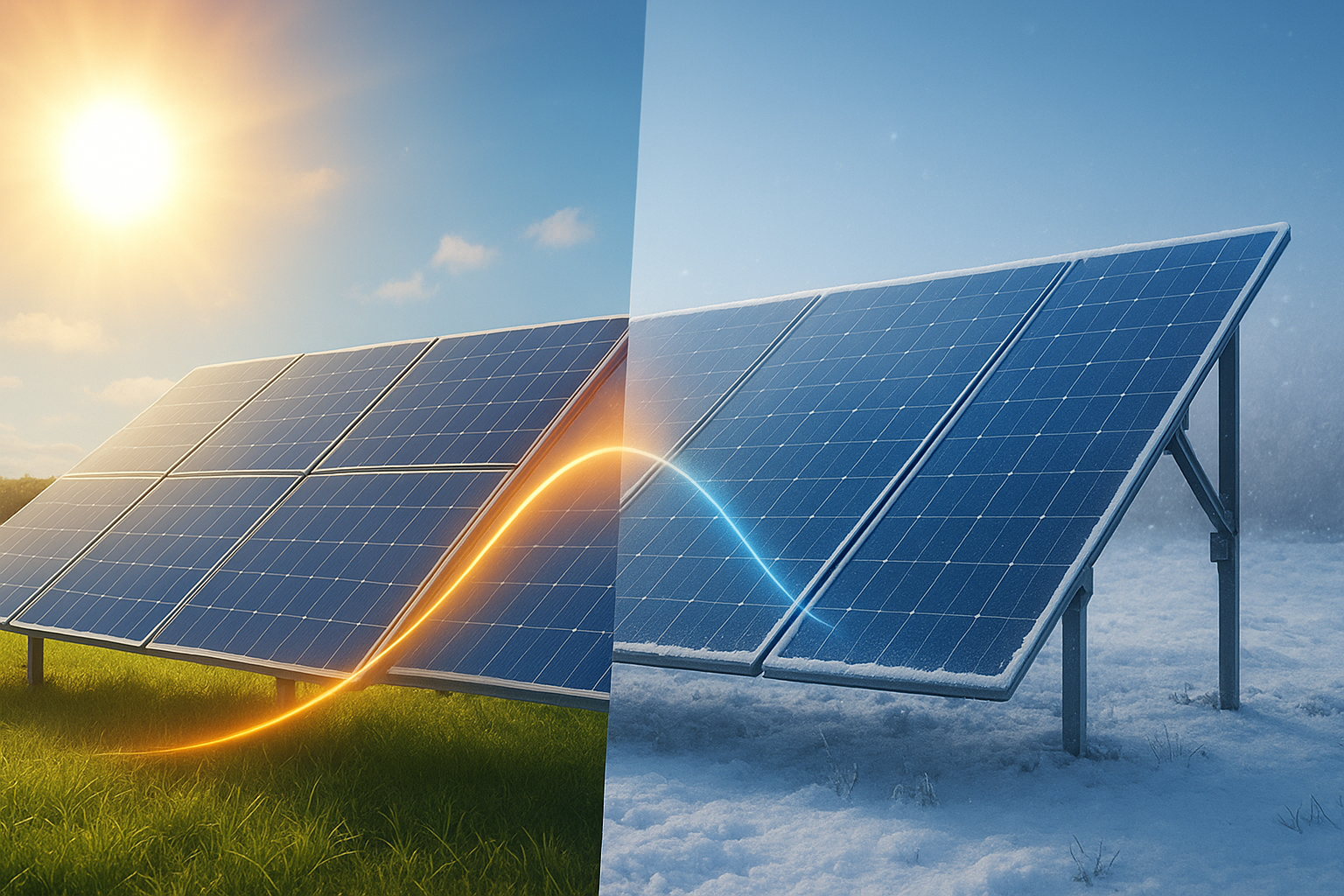 تصویر افزایش راندمان پنل خورشیدی