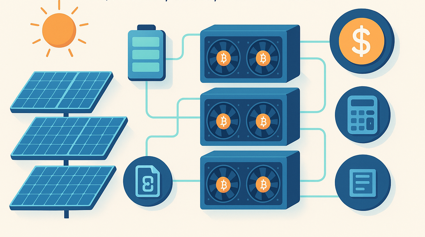 تصویر چطور با برق خورشیدی ماین کنیم