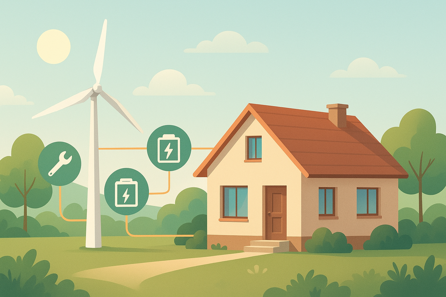 تصویر توربین بادی خانگی