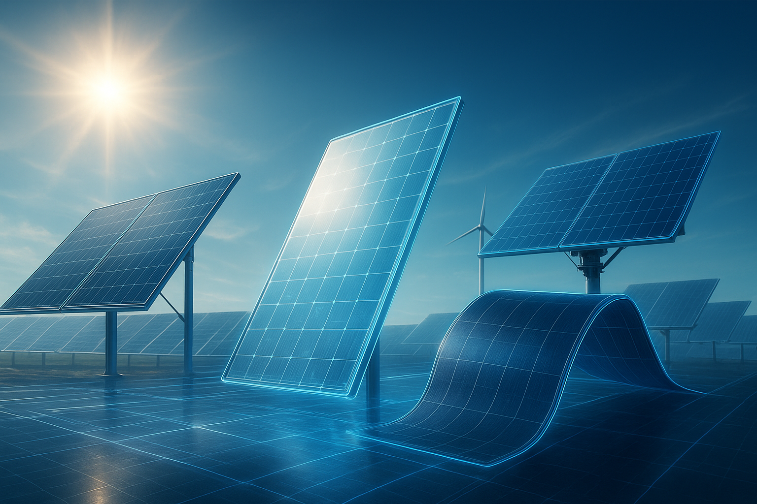 تصویر فناوری‌های جدید پنل خورشیدی