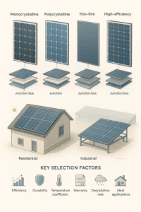 تصویر انتخاب پنل خورشیدی مناسب