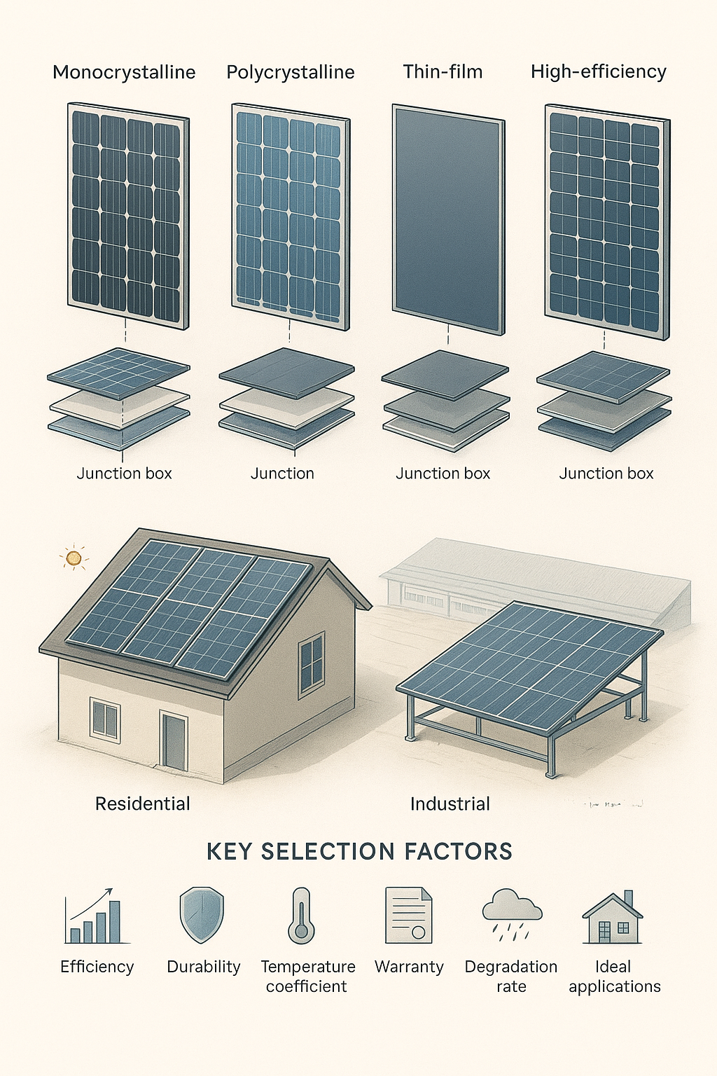 تصویر انتخاب پنل خورشیدی مناسب