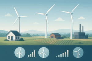 تصویر توربین بادی برای چه نوع مصرفی بهترین بازدهی را دارد؟