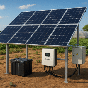 نیروگاه خورشیدی کشاورزی ۳ کیلووات