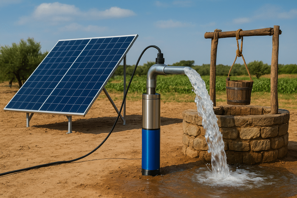 پمپ آب خورشیدی تک فاز