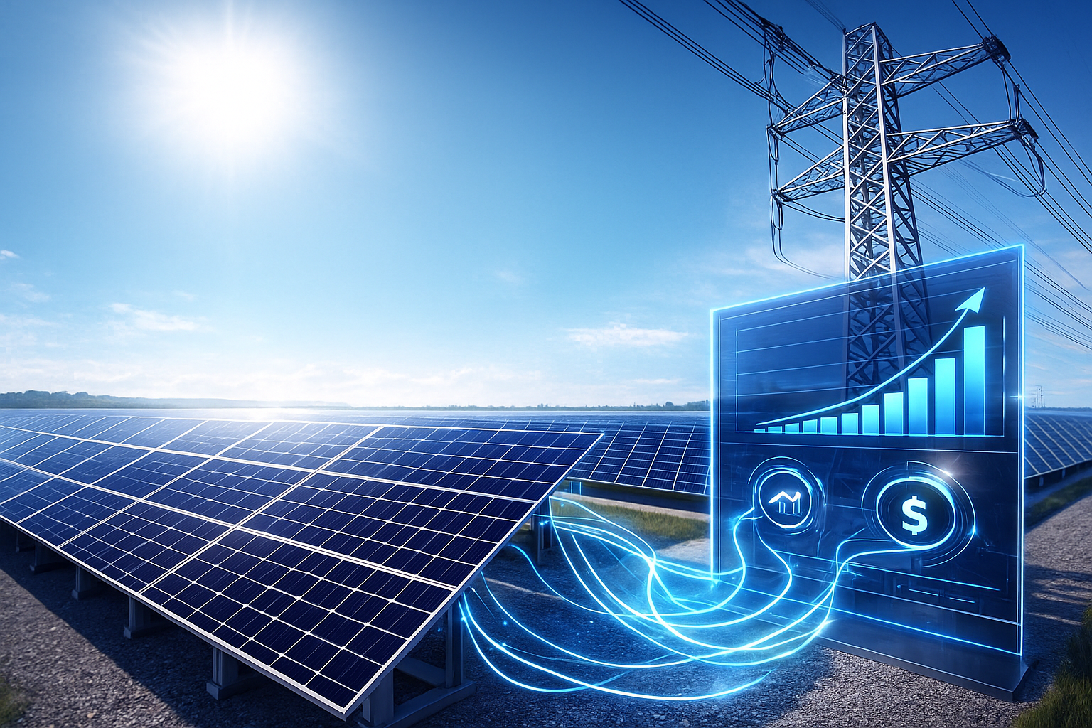 تصویر چطور با نیروگاه خورشیدی آنگرید از طریق فروش برق درآمد کسب کنیم؟