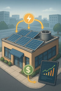تصویر چگونه هزینه برق کسب‌وکار با پنل خورشیدی به حداقل برسانیم؟