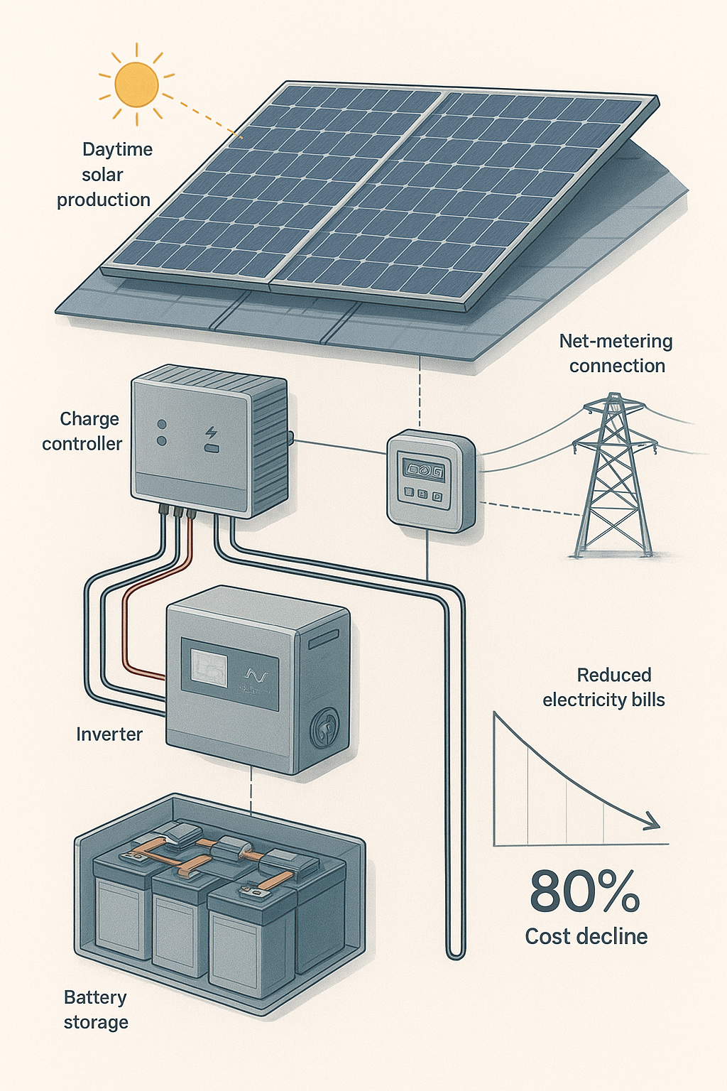 تصویر کاهش هزینه برق