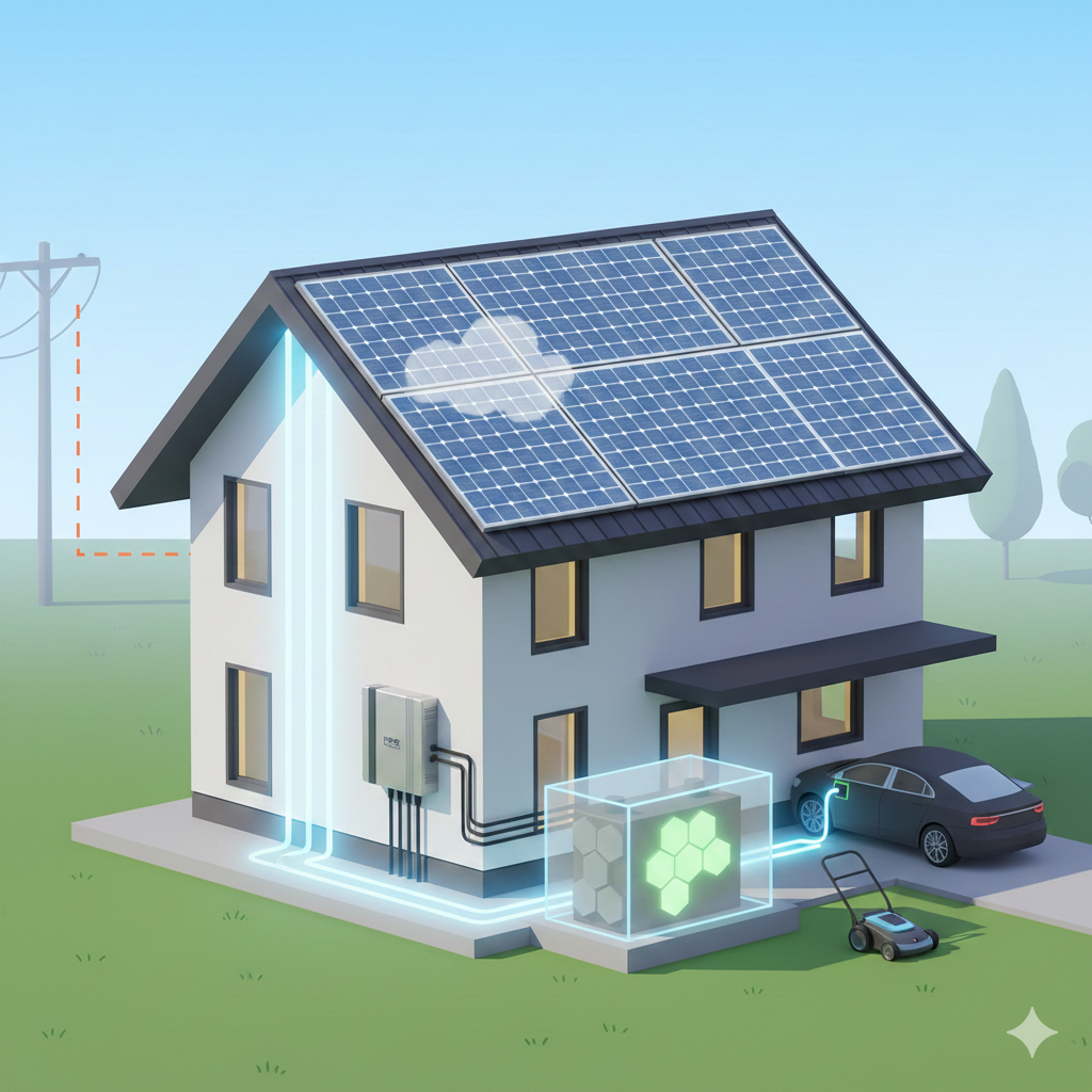 تصویر آیا برق خورشیدی جایگزین کامل برق شهری می‌شود؟ بررسی فنی و اقتصادی