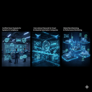 تصویر استانداردهای بین‌المللی شرکت‌های حرفه‌ای در حوزه هوشمندسازی ساختمان و صنایع