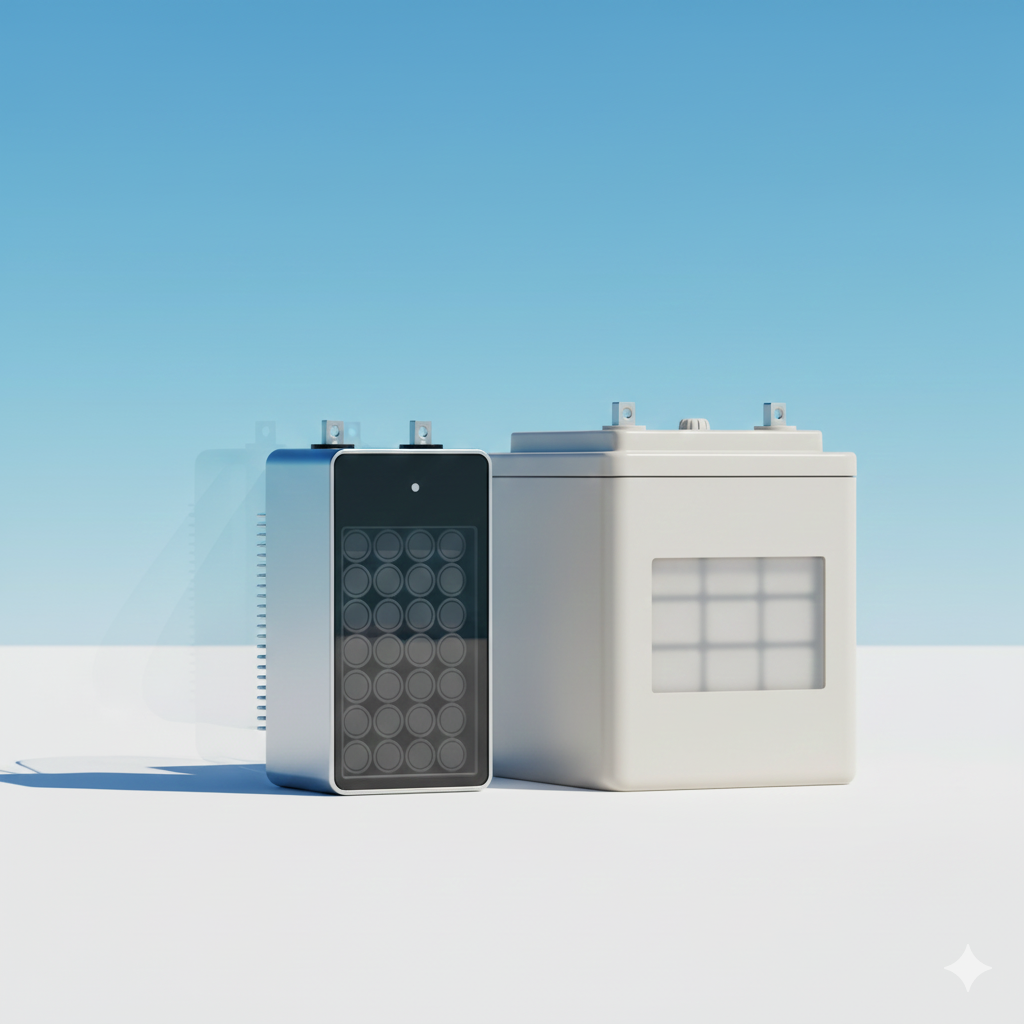 تصویر باتری لیتیومی یا ژله‌ای؟ بررسی ویژگی‌های باتری ایده‌آل خورشیدی