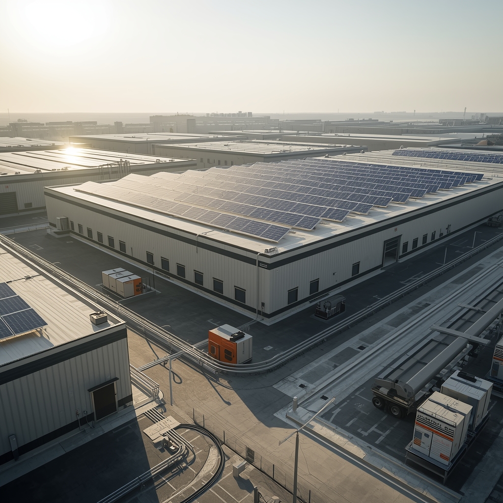 تصویر برق خورشیدی برای کارخانه‌ها؛ کاهش هزینه و جلوگیری از قطعی برق