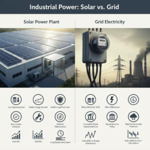 تصویر برق صنعتی خورشیدی