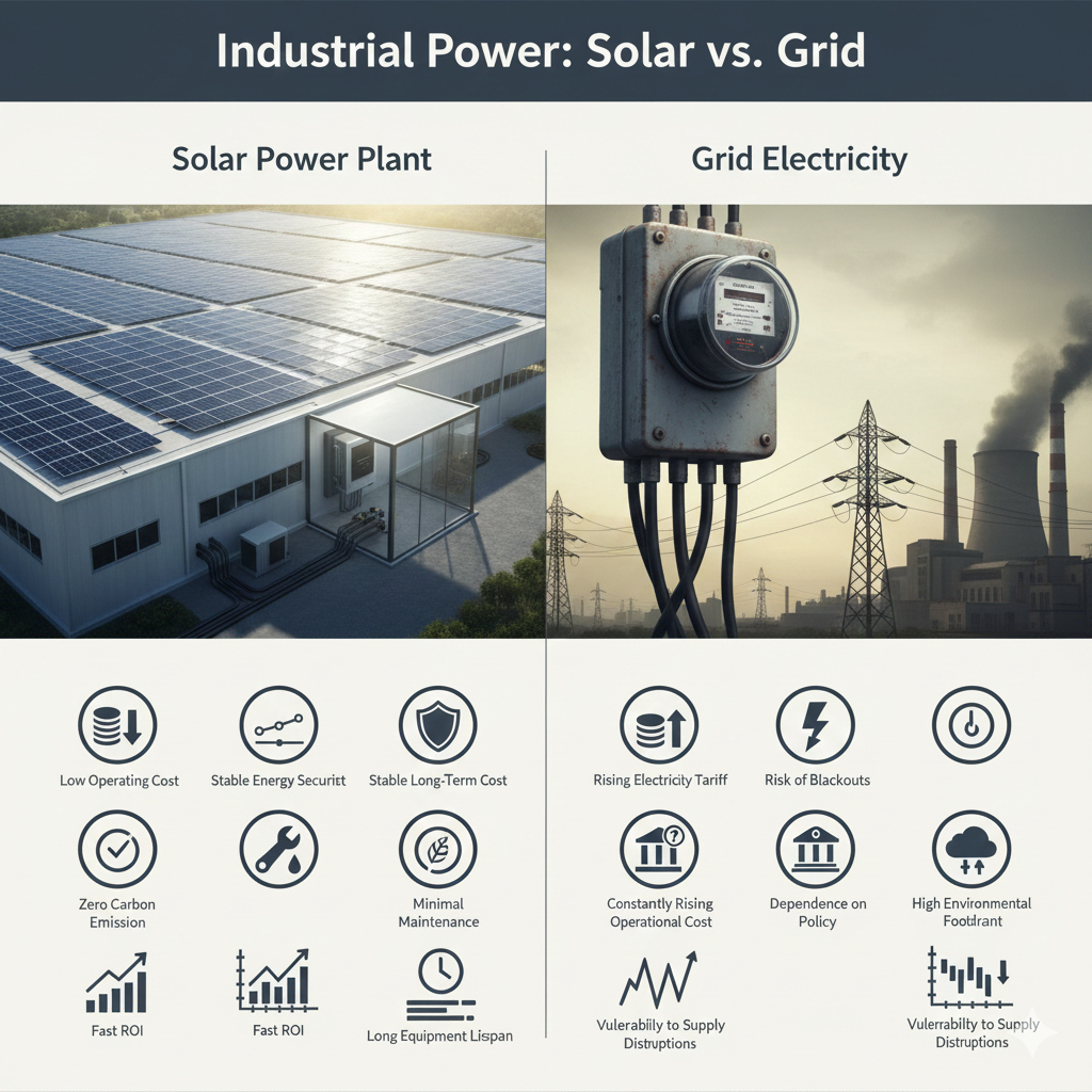 تصویر برق صنعتی خورشیدی