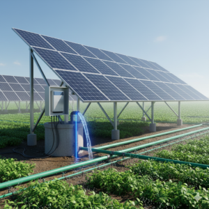 تصویر بهترین سیستم برق خورشیدی برای چاه آب و پمپ کشاورزی