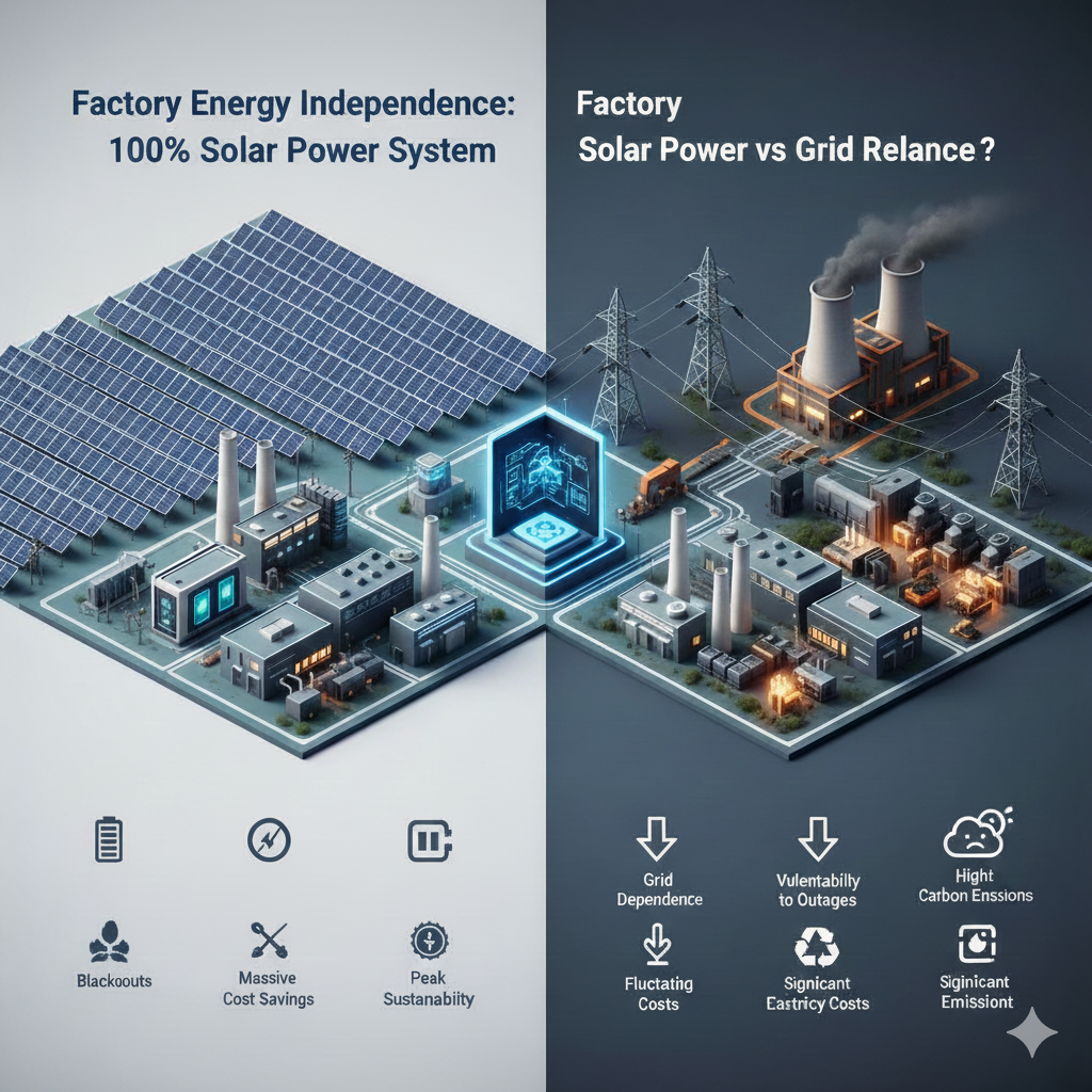 تصویر تأمین برق صنعتی کارخانه