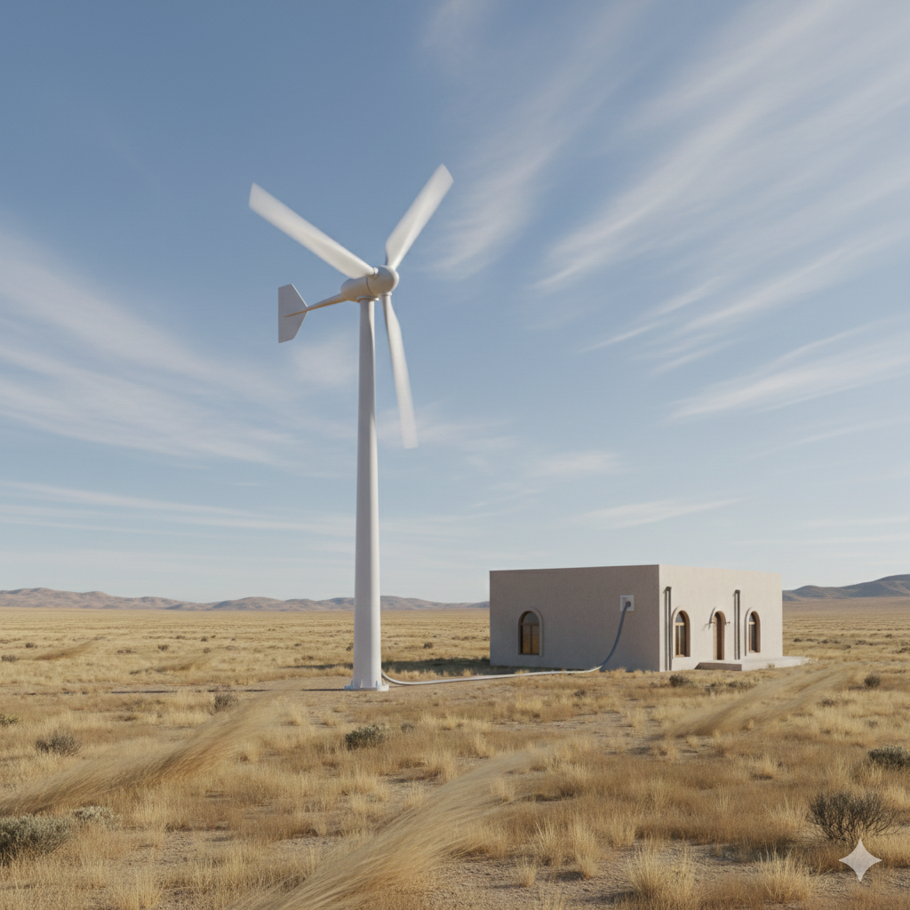 تصویر توربین بادی خانگی چیست و آیا واقعاً در ایران جواب می‌دهد؟