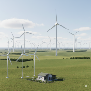 تصویر توربین بادی کوچک بهتر است یا نیروگاه بادی بزرگ؟ مقایسه کاربردی