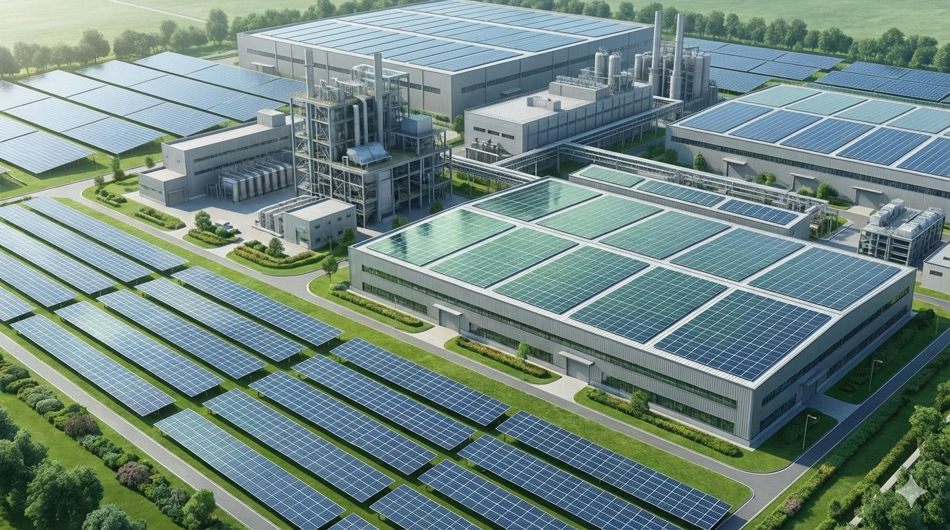 تصویر جایگزینی برق صنعتی پرهزینه با نیروگاه خورشیدی؛ تصمیم هوشمند مدیران