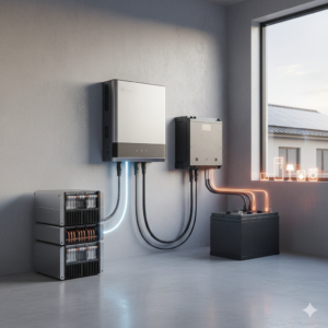 تصویر راهنمای انتخاب بهترین باتری برای سانورتر Growatt در سیستم‌های خانگی