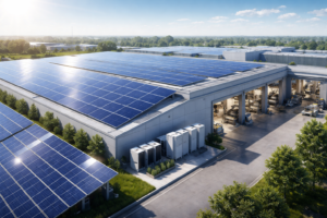 تصویر سرمایه‌گذاری خورشیدی صنعتی