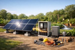 تصویر هزینه راه‌اندازی پنل خورشیدی برای باغ در سال ۱۴۰۴ چقدر است؟