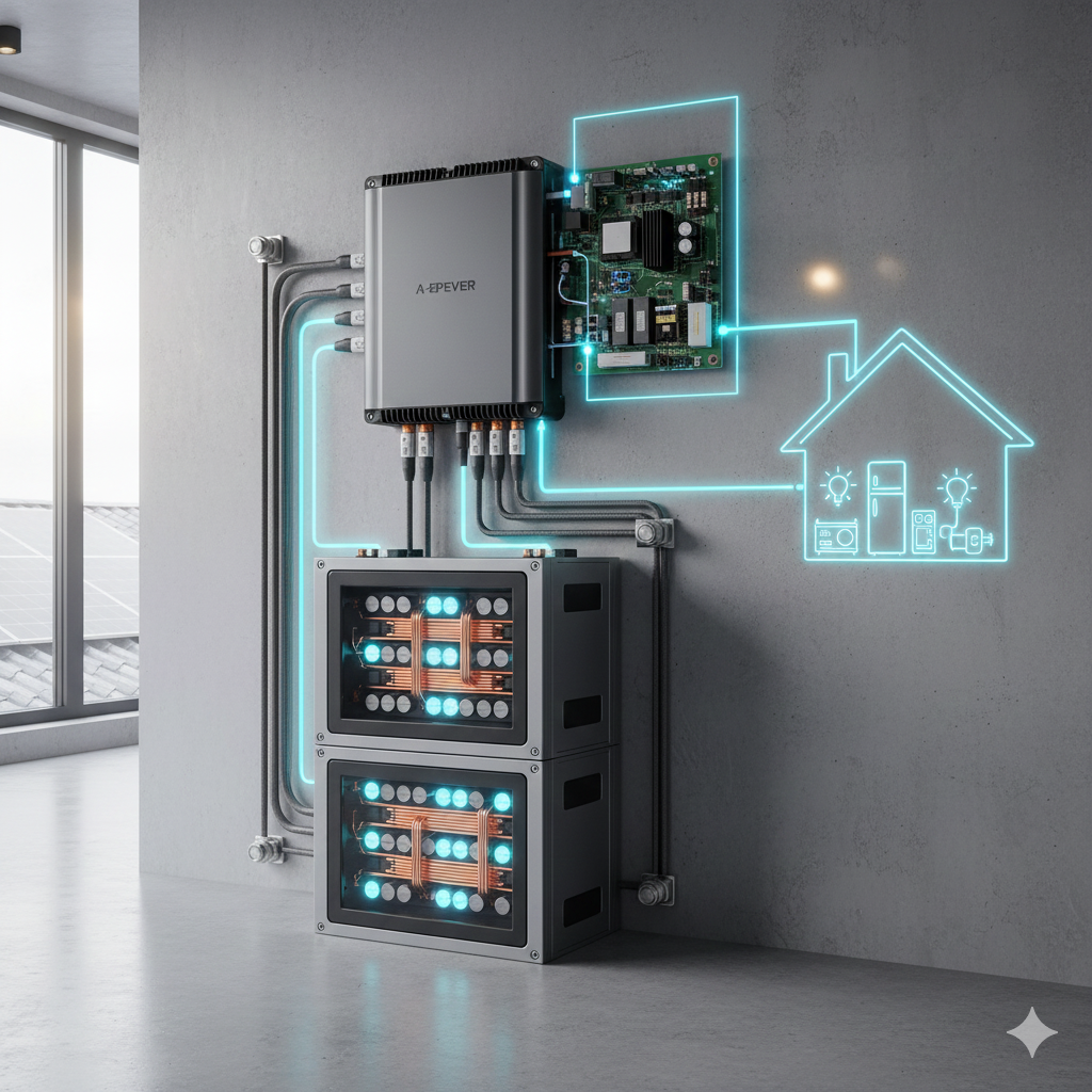 تصویر چطور سانورتر A-EPEVER را با باتری لیتیومی بهینه‌سازی کنیم؟