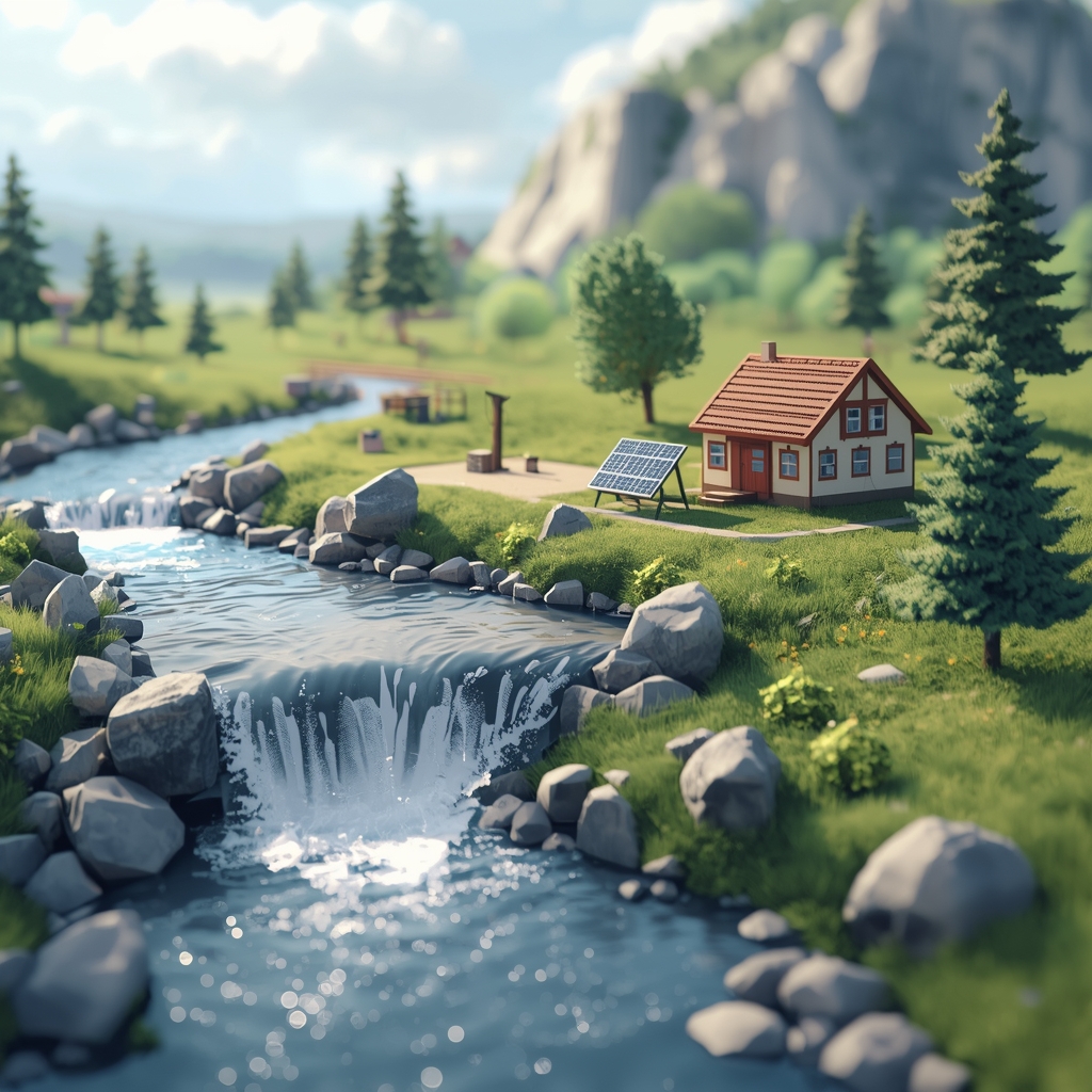 تصویر توربین آبی کوچک چیست و چه زمانی بهترین گزینه تولید برق است؟