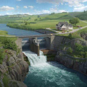 تصویر محاسبه توان توربین آبی بر اساس دبی و ارتفاع آب به زبان ساده