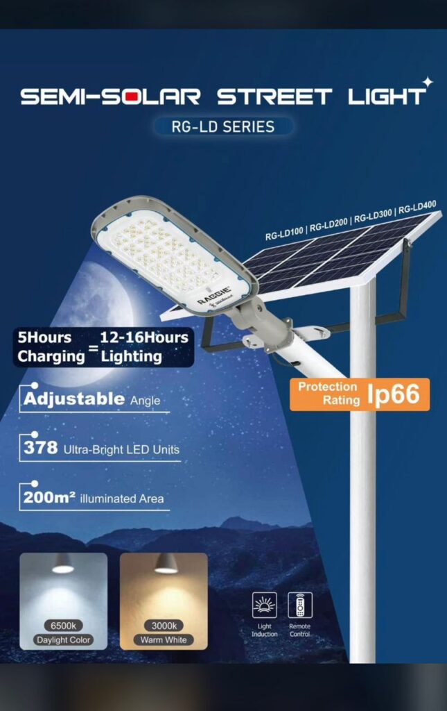 چراغ صنعتی خورشیدی ۲۰۰ متری نورآنی