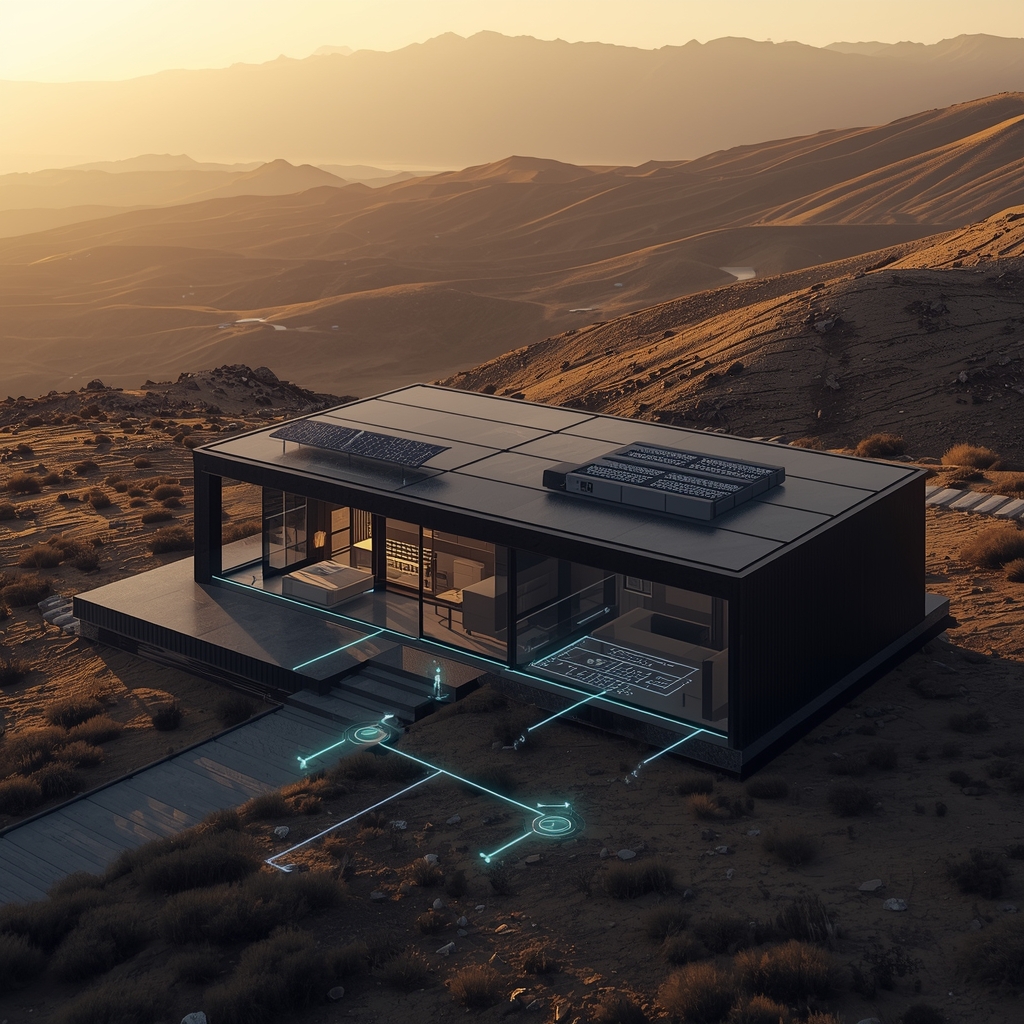 ادغام هوشمندسازی ویلا با سیستم‌های خورشیدی