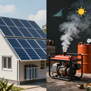 برق خورشیدی یا موتور برق؟ کدام برای قطعی برق به‌صرفه‌تر است؟