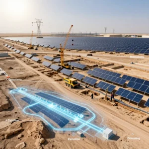 مراحل طراحی، اجرا و اتصال به شبکه نیروگاه خورشیدی صنعتی