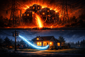 نیروگاه ماینینگ و تأثیر آن بر پایداری شبکه برق خانگی