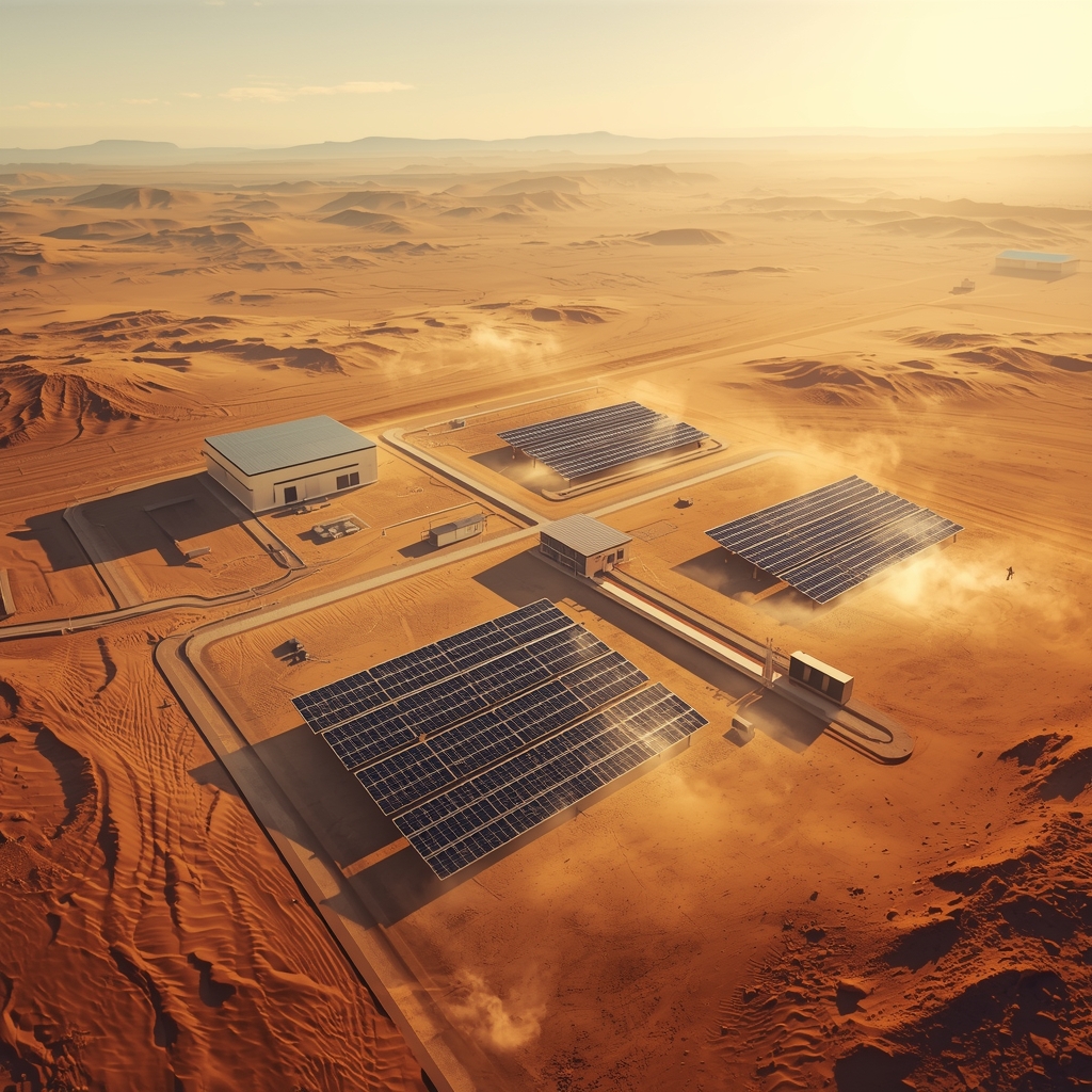 نیروگاه پنل خورشیدی دامداری در مناطق گرم و کویری