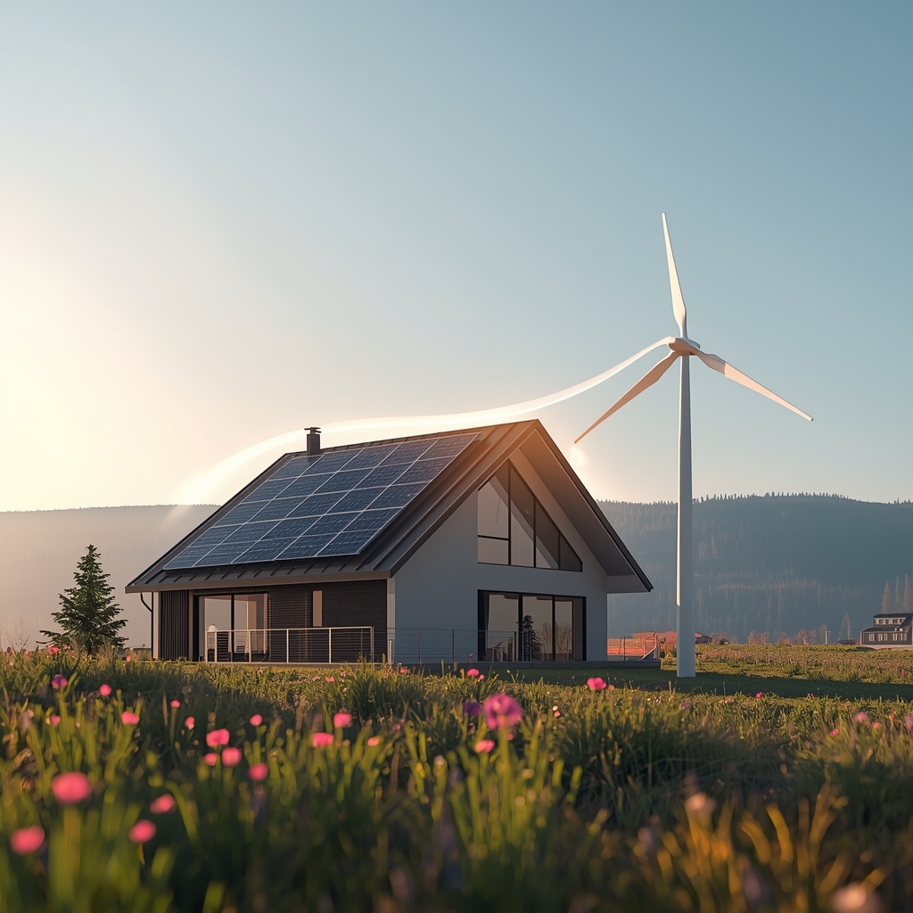 هوشمندسازی خانه با ترکیب پنل خورشیدی و توربین بادی