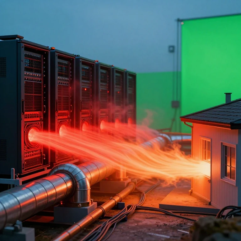 چگونه حرارت هدر رفته از یک نیروگاه ماینری می‌تواند خانه‌های شما را گرم کند؟