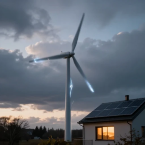 توربین بادی در فصول کم‌نور