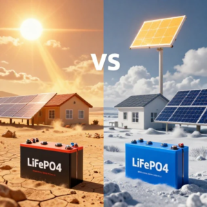 کارایی و بازدهی باتری لیتیوم فسفات آهن در مقابل لیتیوم یون در شرایط آب و هوایی متفاوت برای انرژی خورشیدی