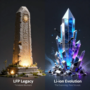 راهنمای جامع انتخاب بین باتری لیتیوم فسفات آهن و لیتیوم یون برای بهینه‌سازی سیستم انرژی خورشیدی شما