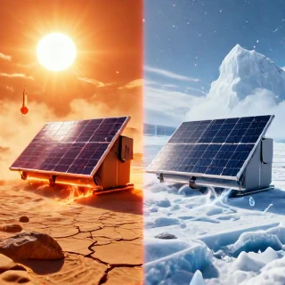 عملکرد باتری لیتیوم یون و باتری ژل در شرایط دمایی مختلف و تاثیر آن بر سیستم خورشیدی