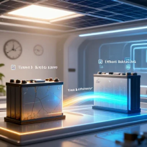 ۱. مقایسه باتری لیتیومی و سیلد اسید در سیستم‌های خورشیدی خانگی از نظر کارایی و طول عمر