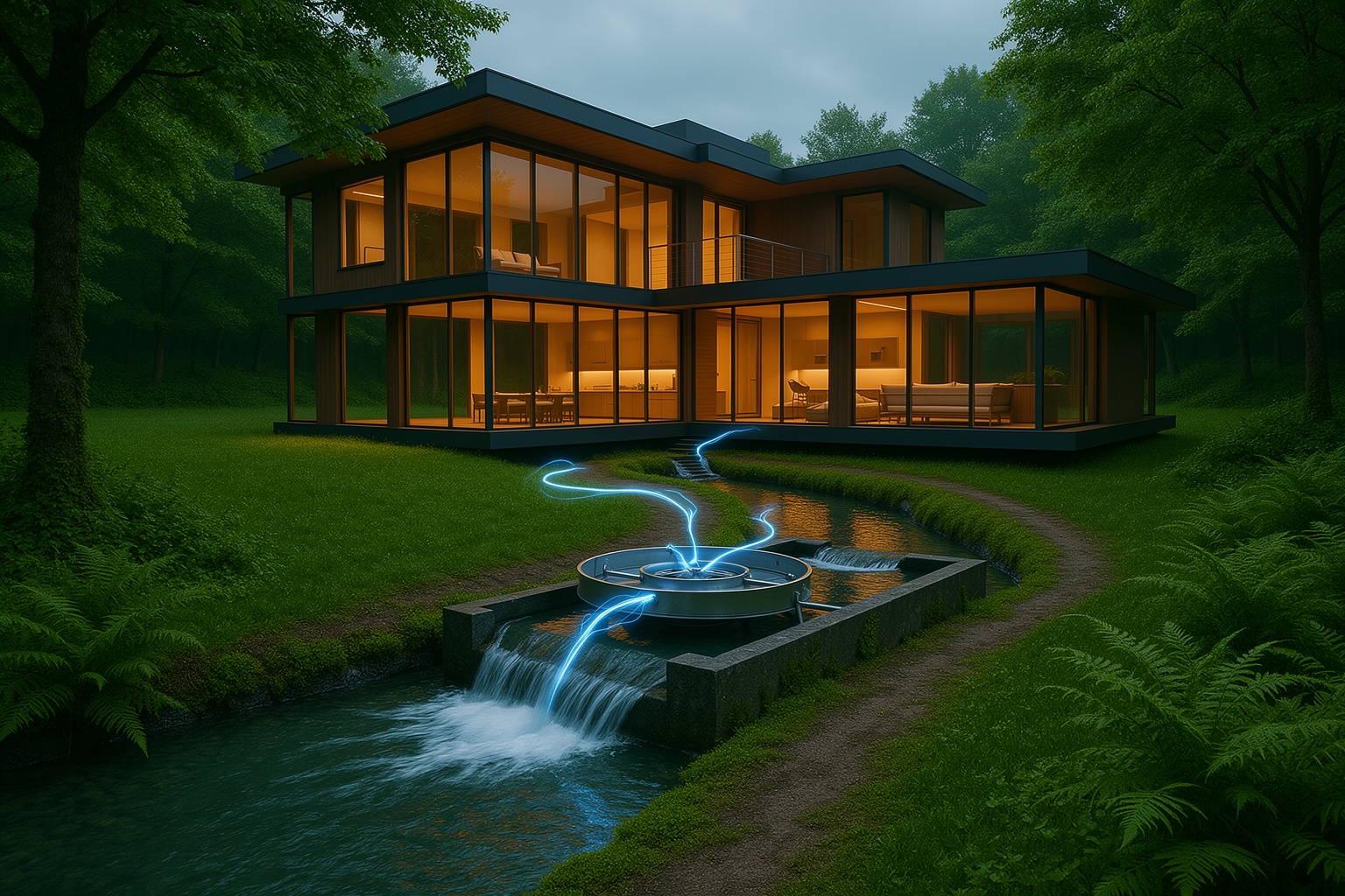 راهنمای جامع انتخاب توربین آبی کوچک (Micro-hydro) بر اساس دبی و هد جریان آب موجود
