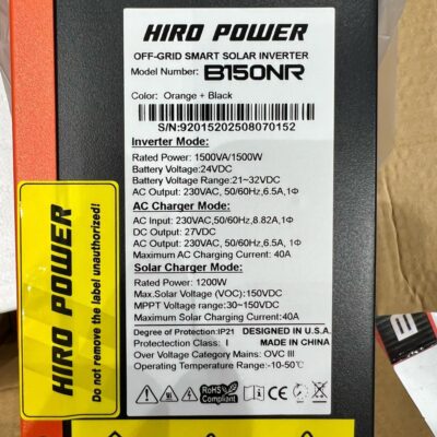 سانورتر HIRO POWER مدل B620ER